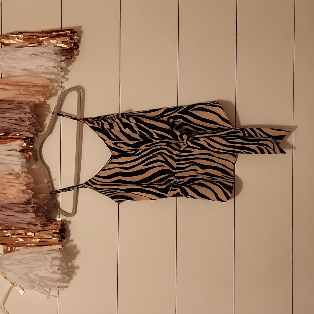 Zebra Print Dressy Tank